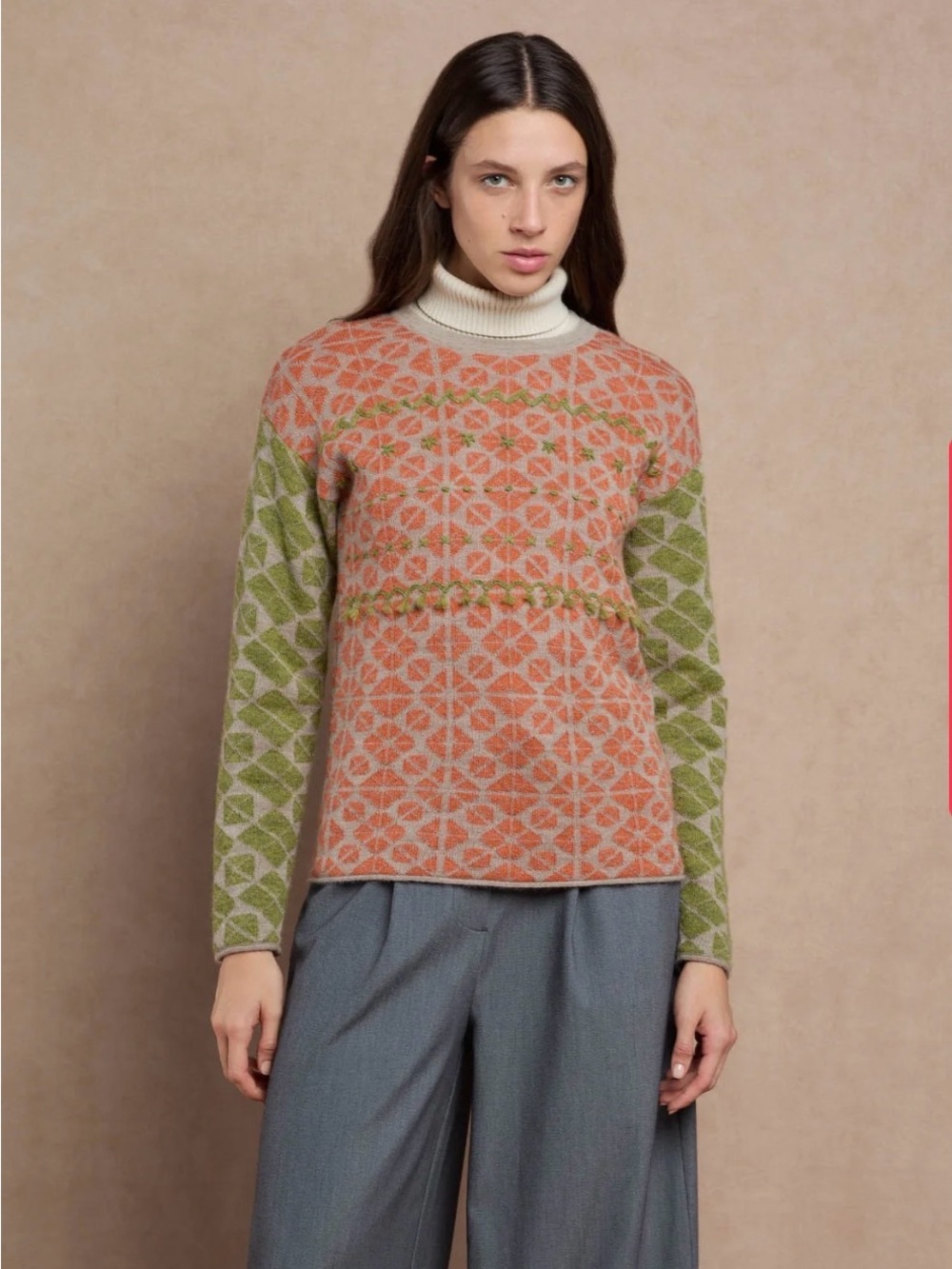 Sol Alpaca Adorning Sweater (100% baby alpaca wool!)